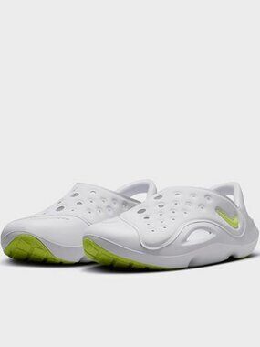 Nike Aqua Swoosh Kids Sandals Watershoes Size 13C FV6363-100 White